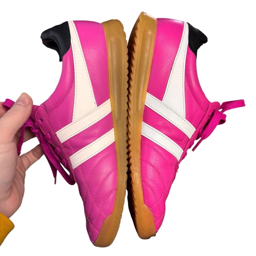 Gola Classics Stadium Quilted Leather Sneakers Pink/White – Women’s Sz 7.5 - Picture 3 of 10